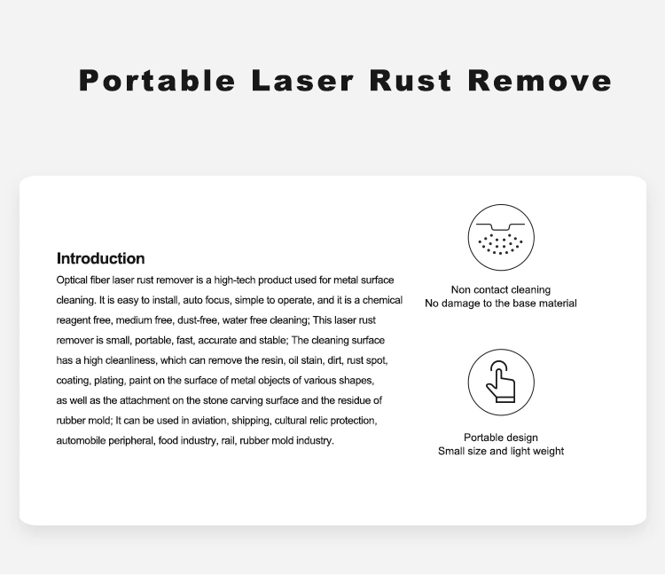 Herolaser Handheld Portable Laser Cleaning Machine Rust Removal Paint Cleaner
